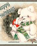 анимированные открытки Happy holidays