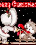 анимированные открытки Merry Christmas