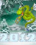 анимированные открытки С новым годом дракона