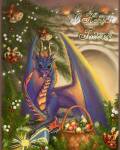 открытки картинки С Новым годом дракона